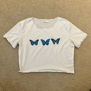 ROMWE crop top t-shirt
